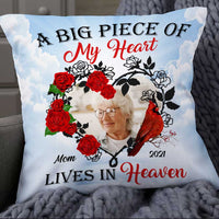 Personalized Memo A Big Piece Of My Heart Heaven Photo Pillow NB231 85O34 thumb 1