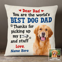 Personalized Dog Mom Dad Pillow NB224 95O53 thumb 1