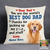 Personalized Dog Mom Dad Pillow NB224 95O53 1