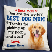 Personalized Dog Mom Dad Pillow NB224 95O53 thumb 1