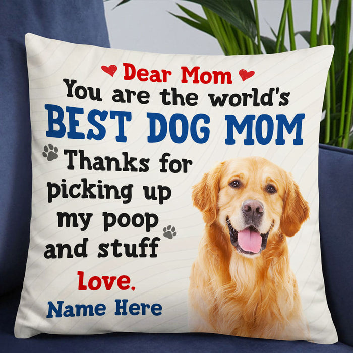 Personalized Dog Mom Dad Pillow NB224 95O53 1