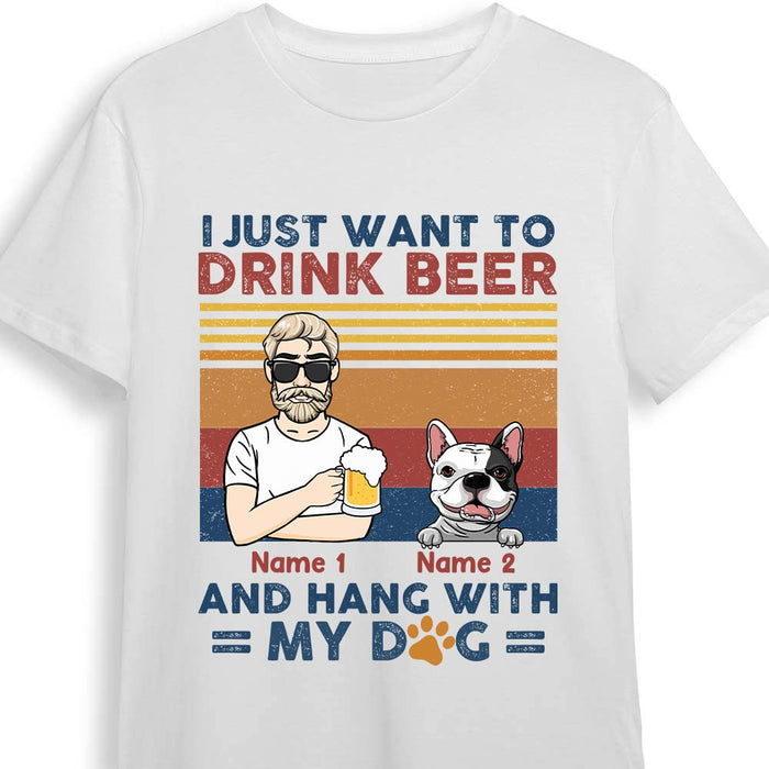 Personalized Dog Dad T Shirt NB243 30O57 1