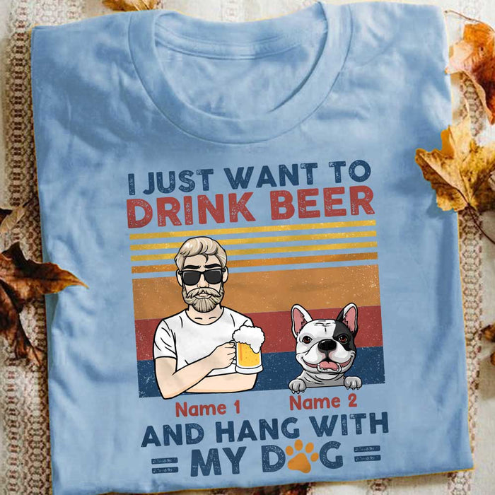 Personalized Dog Dad T Shirt NB243 30O57 1
