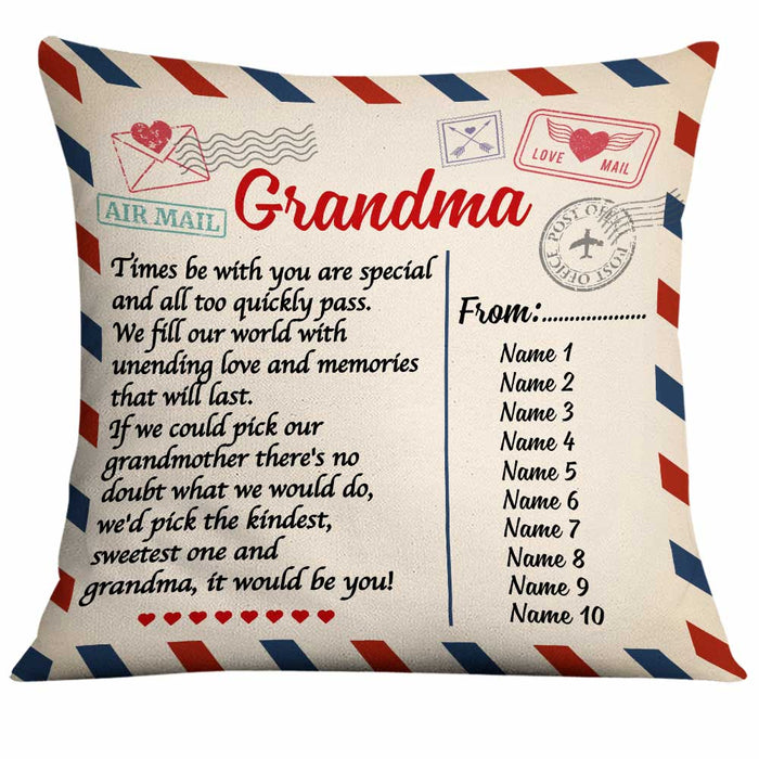 #1 Grandma Picture Pillow