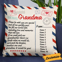 Personalized Mom Grandma Grandchildren Granddaughter Grandson Pillow NB245 30O34 thumb 1