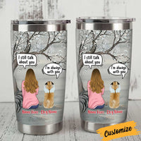 Personalized Dog Memo Christmas Watching Steel Tumbler OB252 81O34 thumb 1