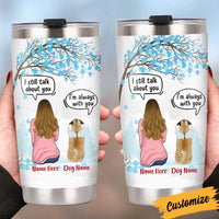 Personalized Dog Memo Christmas Watching Steel Tumbler OB252 81O34 thumb 1