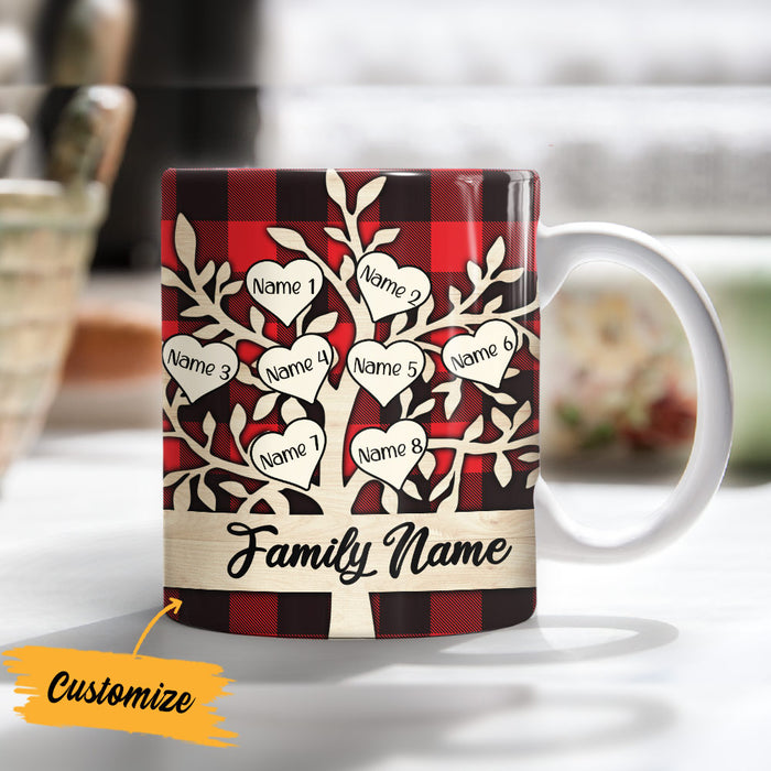 Personalized Family Tree Christmas Mug OB301 95O36 1