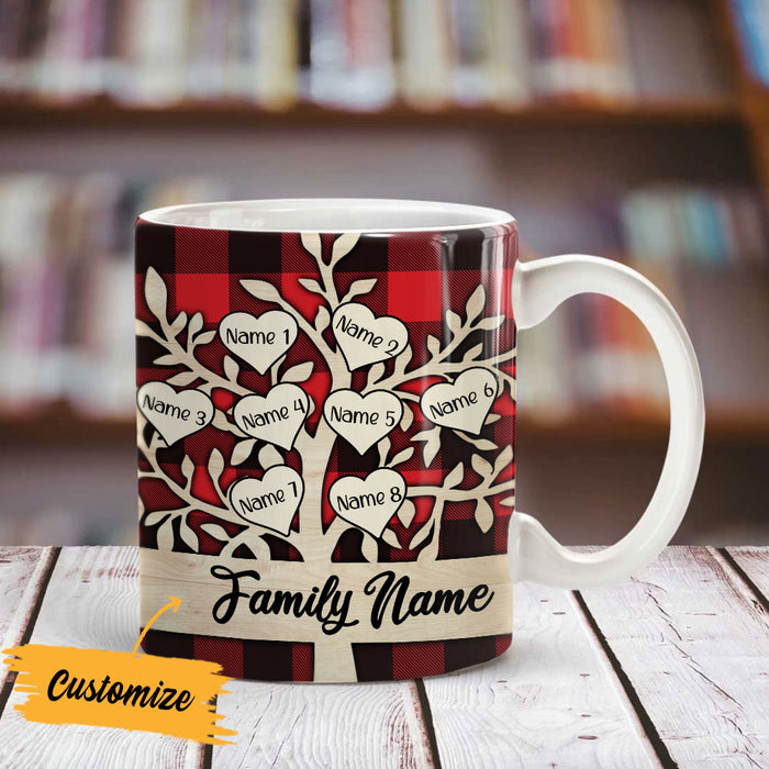 Personalized Family Tree Christmas Mug OB301 95O36 1
