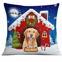 Personalized Christmas Dog Photo Pillow NB132 26O34 thumb 1