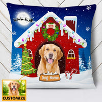 Personalized Christmas Dog Photo Pillow NB132 26O34 thumb 1