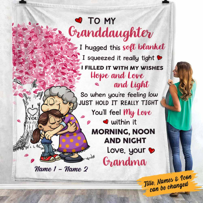 Personalized To My Granddaughter Blanket NB53 30O58 1