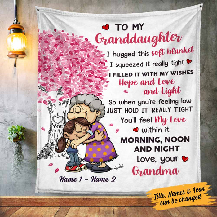 Personalized To My Granddaughter Blanket NB53 30O58 1