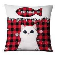 Personalized Christmas Cat Pillow OB222 23O36 thumb 1
