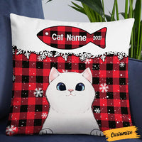 Personalized Christmas Cat Pillow OB222 23O36 thumb 1