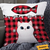 Personalized Christmas Cat Pillow OB222 23O36 thumb 1