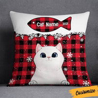 Personalized Christmas Cat Pillow OB222 23O36 thumb 1
