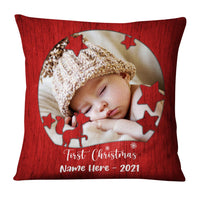 Personalized Photo Baby First Christmas Pillow OB304 23O36 thumb 1