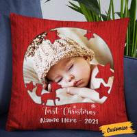 Personalized Photo Baby First Christmas Pillow OB304 23O36 thumb 1