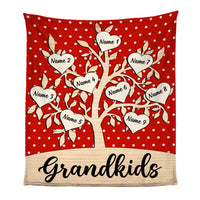 Personalized Christmas Grandkid Grandson Granddaughter  Grandma Blanket NB53 23O57 thumb 1