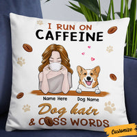 Personalized Dog Mom Coffee Pillow NB245 87O36 thumb 1