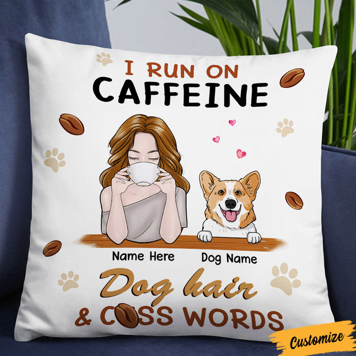 Personalized Dog Mom Coffee Pillow NB245 87O36 1