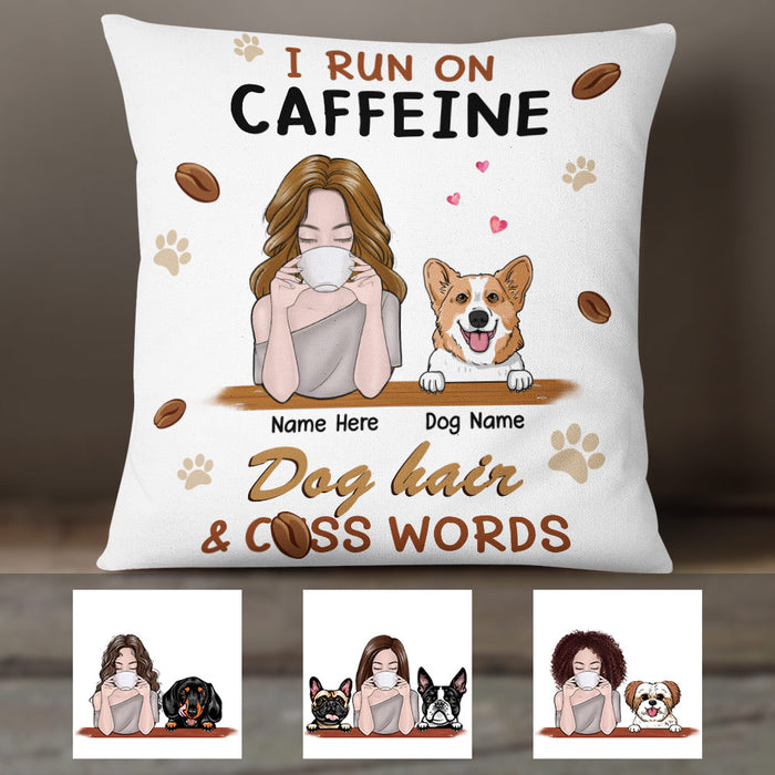 Personalized Dog Mom Coffee Pillow NB245 87O36 1