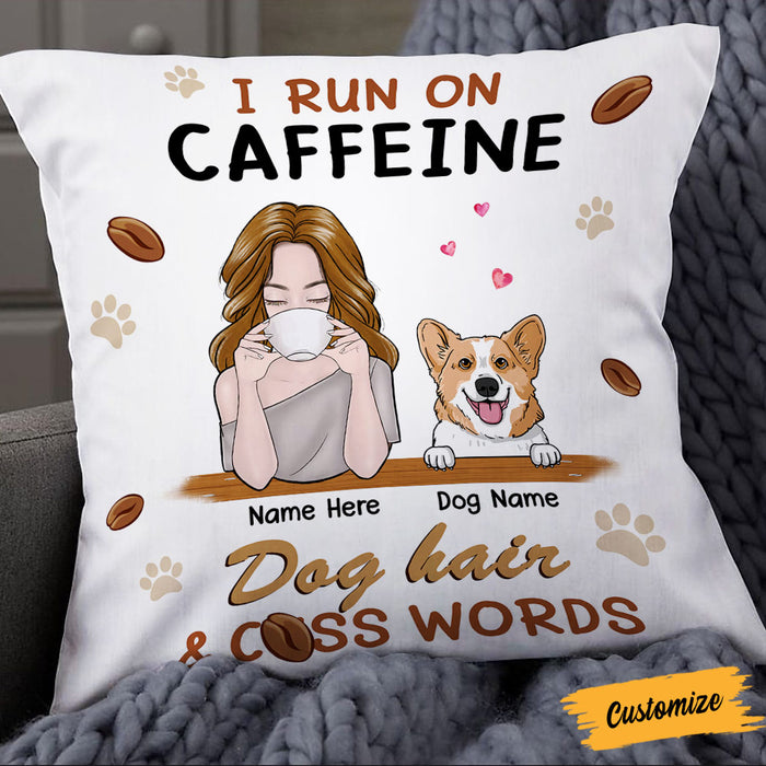 Personalized Dog Mom Coffee Pillow NB245 87O36 1