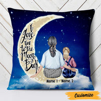 Personalized Mom Grandma Granddaughter Grandson Pillow NB246 30O47 thumb 1