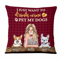 Personalized Dog Mom Pillow NB242 95O47 thumb 1