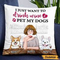 Personalized Dog Mom Pillow NB242 95O47 thumb 1