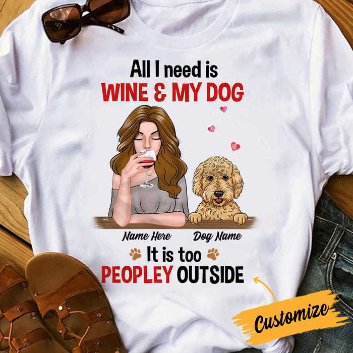 Personalized Dog Mom Need T Shirt NB232 81O34 1
