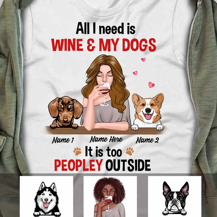 Personalized Dog Mom Need T Shirt NB232 81O34 1