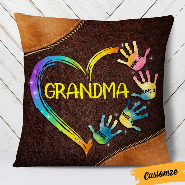 Personalized Mom Grandma Grandchildren Pillow NB248 30O36 1