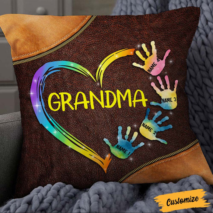 Personalized Mom Grandma Grandchildren Pillow NB248 30O36 1