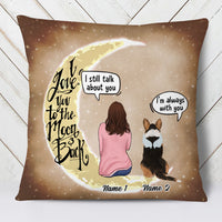 Personalized Dog Memo Moon Pillow NB2410 30O53 thumb 1