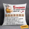 Personalized Mom Grandma Grandchildren Scrabble Pillow NB252 24O58 thumb 1