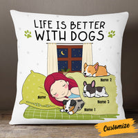 Personalized Life With A Dog Pillow NB251 26O53 thumb 1