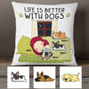 Personalized Life With A Dog Pillow NB251 26O53 1
