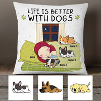 Personalized Life With A Dog Pillow NB251 26O53 thumb 1