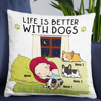 Personalized Life With A Dog Pillow NB251 26O53 thumb 1