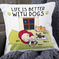 Personalized Life With A Dog Pillow NB251 26O53 thumb 1