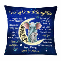 Personalized Elephant Granddaughter Pillow NB253 26O58 thumb 1