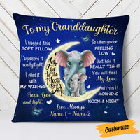 Personalized Elephant Granddaughter Pillow NB253 26O58 thumb 1