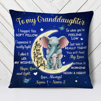 Personalized Elephant Granddaughter Pillow NB253 26O58 thumb 1