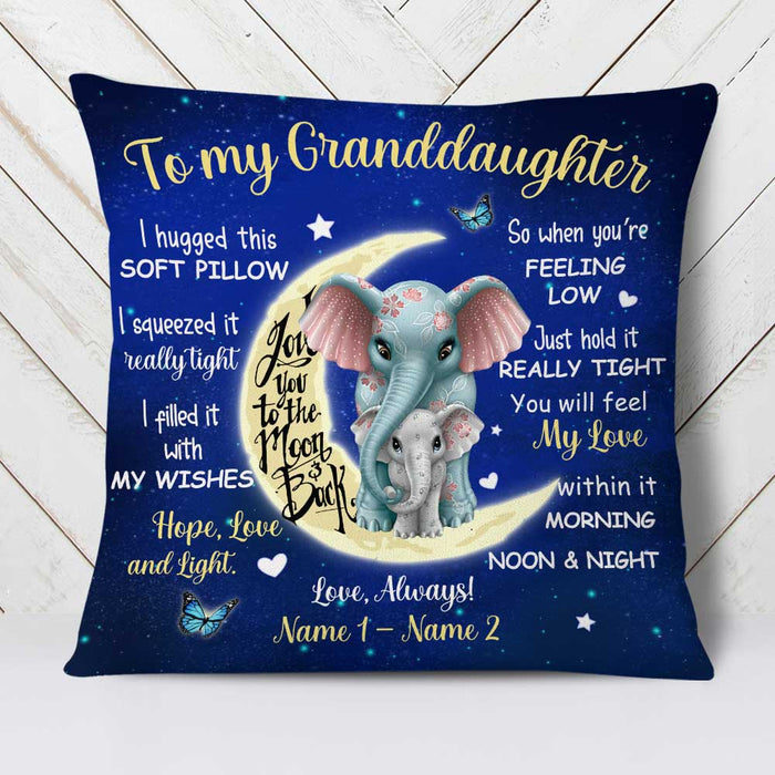 Personalized Elephant Granddaughter Pillow NB253 26O58 1