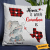 Personalized Mom Grandma Long Distance Elephant Pillow NB255 26O58 1