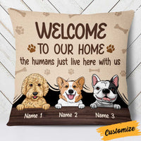 Personalized Dog Family Welcome To Our Home Pillow NB251 23O34 thumb 1