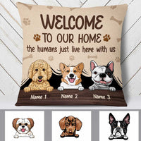 Personalized Dog Family Welcome To Our Home Pillow NB251 23O34 thumb 1