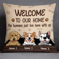 Personalized Dog Family Welcome To Our Home Pillow NB251 23O34 thumb 1